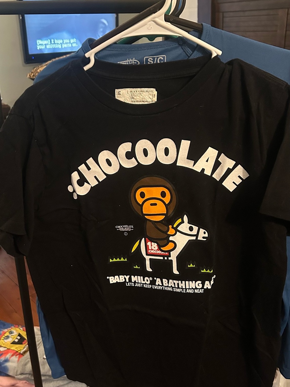 Chocoolate 'Baby Milo' Black Graphic Tee